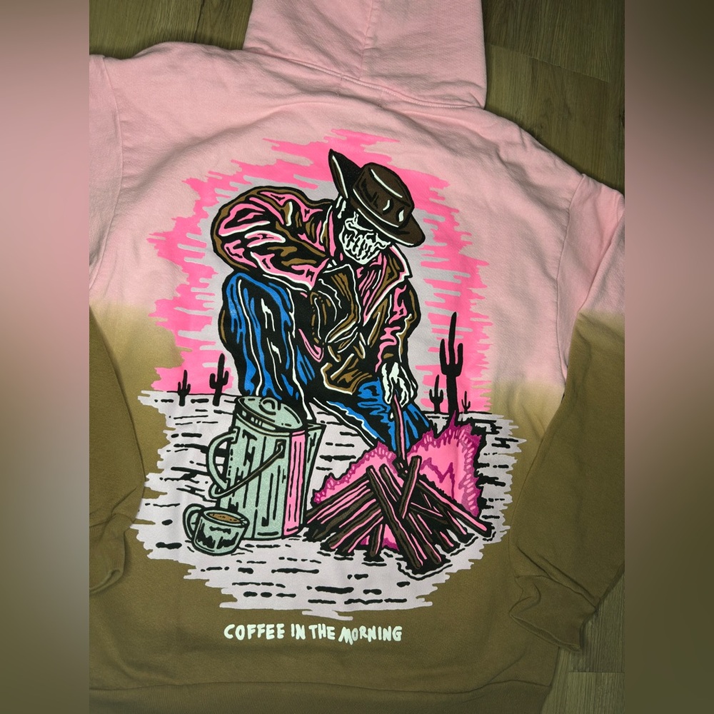 Warren Lotas Coffee In The Morning ‘Tie-Dye’ Hoodie - Picture 6 of 8